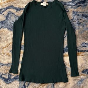 MIMU MAXI Ribbed Stretchy Casual Long Sleeve Shirt